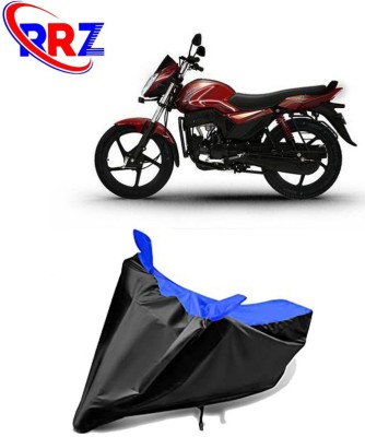 RRZ Waterproof Two Wheeler Cover for Mahindra(Mojo UT 300, Black, Blue)