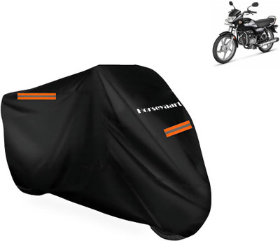 Horseyaart Waterproof Two Wheeler Cover for Hero(HF Deluxe BS6, Black)