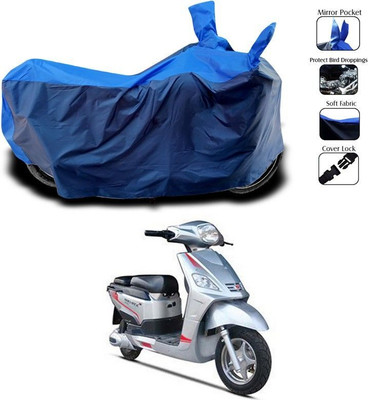 DeepShakshi AUTOMOTIVE Waterproof Two Wheeler Cover for Hero(Electric NYX e5, Blue)