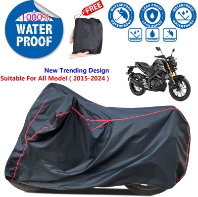 AutoGalaxy Waterproof Two Wheeler Cover for Yamaha(MT 15 New, Black)