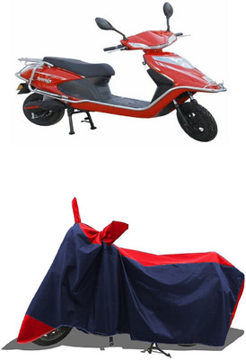 SUGASHRI Waterproof Two Wheeler Cover for Tunwal(Sport 63 48V, Red, Blue)