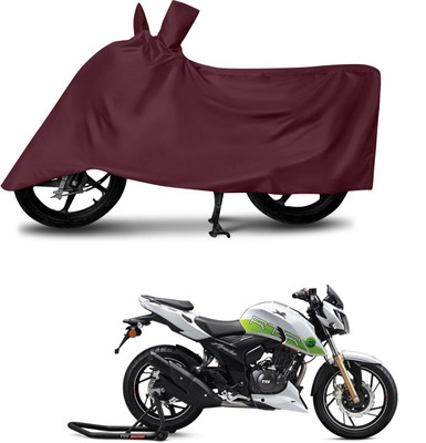 DeepShakshi AUTOMOTIVE Waterproof Two Wheeler Cover for TVS(Apache RTR 200 Fi E100, Maroon)