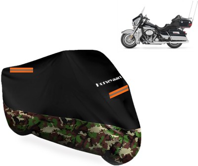 Horseyaart Waterproof Two Wheeler Cover for Harley Davidson(Electra Delux, Multicolor)