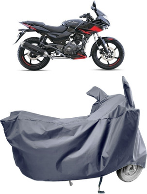 Amexride Two Wheeler Cover for Bajaj(Pulsar 220F, Grey)