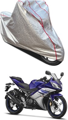 GOSHIV-car and bike accessories Waterproof Two Wheeler Cover for Yamaha(YZF-R15 V2, Silver)