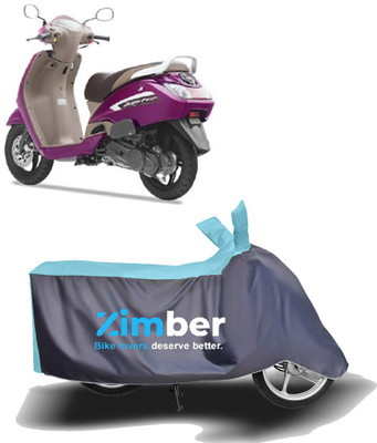THE REAL ARV Two Wheeler Cover for TVS(Jupiter, Blue, Grey)