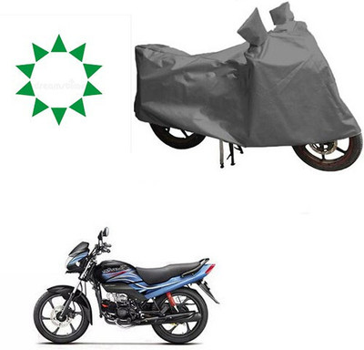 DeepShakshi AUTOMOTIVE Waterproof Two Wheeler Cover for Hero(Passion Plus, Grey)
