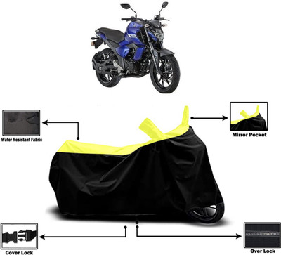 Amexride Two Wheeler Cover for Yamaha(FZ-FI BS6, Yellow)