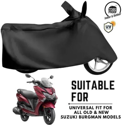 DeepShakshi AUTOMOTIVE Two Wheeler Cover for Suzuki(Burgman Street, Black)