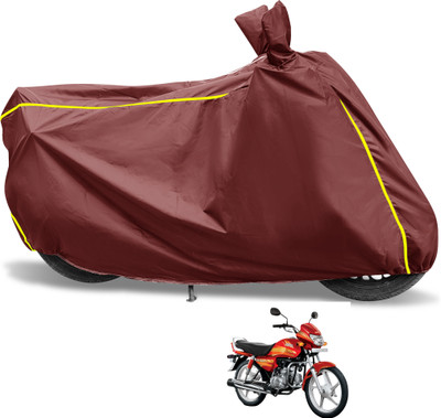 Euro Care Waterproof Two Wheeler Cover for Hero(CD deluxe, Maroon)
