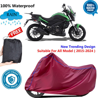 AUTOCAD Waterproof Two Wheeler Cover for Bajaj(Dominar 400 BS6, Maroon)