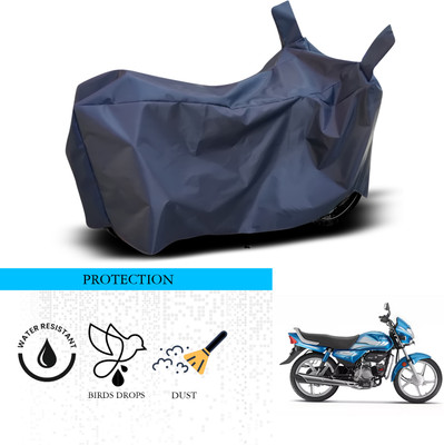 ANTHUB Waterproof Two Wheeler Cover for Hero(HF Deluxe i3s, Blue)