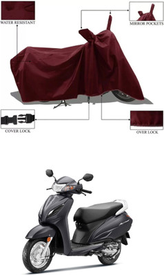 RAQTRO Waterproof Two Wheeler Cover for Honda(Activa 6G, Maroon)
