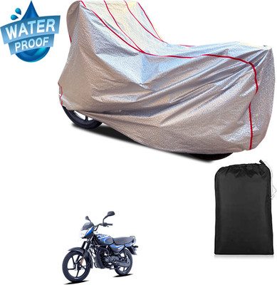 PAGORA Waterproof Two Wheeler Cover for Bajaj(CT100, Silver)