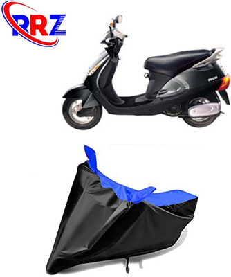RRZ Waterproof Two Wheeler Cover for Kinetic(Nova EX, Black, Blue)