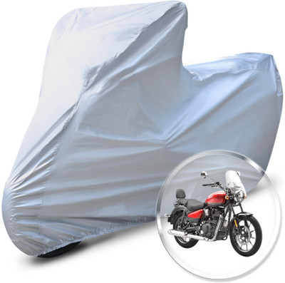 Neodrift Two Wheeler Cover for Royal Enfield(Meteor 350, Silver)