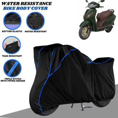 SRP PRODUCT Waterproof Two Wheeler Cover for Honda(Aviator, Black, Blue)