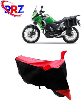 RRZ Waterproof Two Wheeler Cover for Kawasaki(Versys-X 300, Black, Red)
