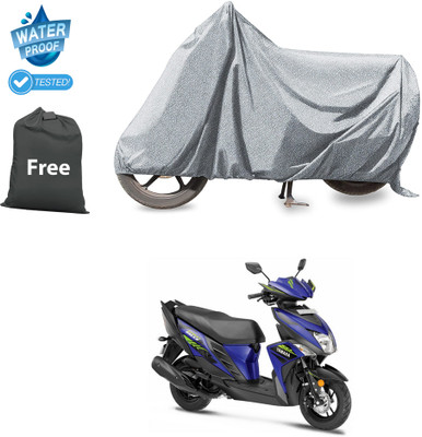 PAGORA Waterproof Two Wheeler Cover for Yamaha(Cygnus Ray ZR BS6, Silver)