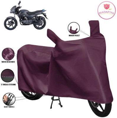 MADAFIYA Waterproof Two Wheeler Cover for Bajaj(Pulsar 125 Neon, Maroon)