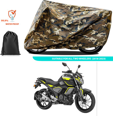 CODOKI Two Wheeler Cover for Yamaha(FZ S V3, Yellow)