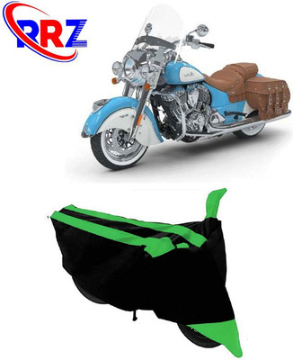 RRZ Waterproof Two Wheeler Cover for Indian(Chief Vintage, Black, Green)