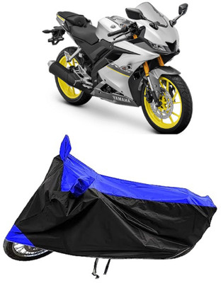 Mdstar Waterproof Two Wheeler Cover for Yamaha(YZF-R15 V3 New BS6, Blue)