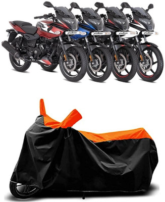 VESMEI Two Wheeler Cover for Bajaj(Pulsar 220 BS6, Orange)