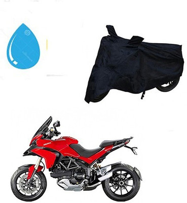 DeepShakshi AUTOMOTIVE Waterproof Two Wheeler Cover for Ducati(Multistrada, Black)
