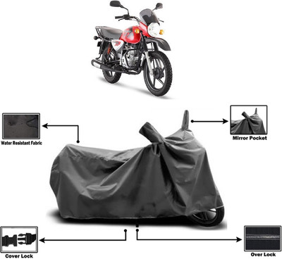 Amexride Two Wheeler Cover for Bajaj(Boxer BM 150, Grey)
