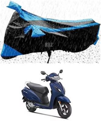 RRZ Two Wheeler Cover for Honda(Activa 6G, Black, Blue)