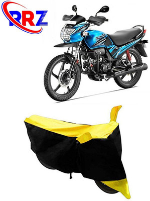 RRZ Waterproof Two Wheeler Cover for Hero(Passion Pro, Black, Yellow)