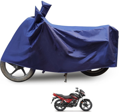 MOCKHE Two Wheeler Cover for Hero(Glamour, Blue)