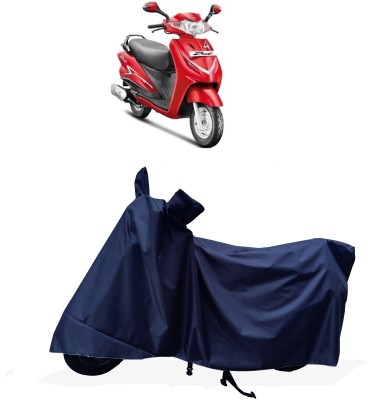 Tricway Two Wheeler Cover for Hero(Duet LX 110CC BS6, Blue)