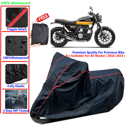 KaparDineX Waterproof Two Wheeler Cover for Honda(CB350RS, Black)