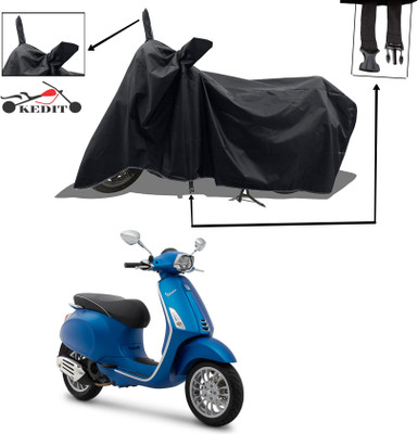 KEDIT Two Wheeler Cover for Vespa(Vespa SXL 125, Black)