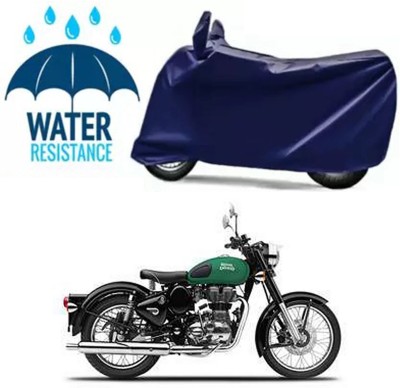 Furious3D Two Wheeler Cover for Royal Enfield(Meteor, Blue)