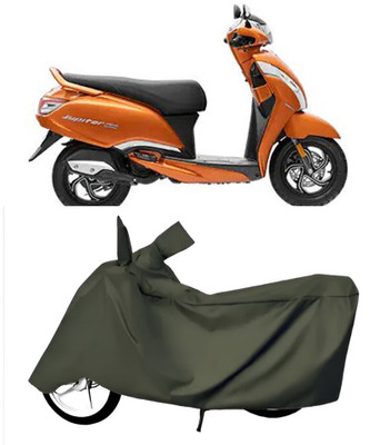 BbcMart Waterproof Two Wheeler Cover for TVS(Jupiter, Green)