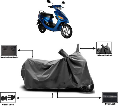 Amexride Two Wheeler Cover for Indus(Yo Electron, Grey)