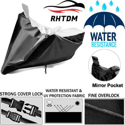 Rhtdm Two Wheeler Cover for Honda(Activa 3G, Black, Silver)