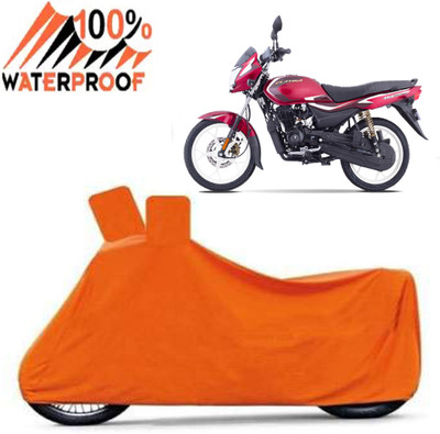 ROYAL AUTO MART Waterproof Two Wheeler Cover for Bajaj(Platina 110, Orange)