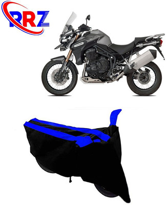 RRZ Waterproof Two Wheeler Cover for Triumph(Tiger 800, Black, Blue)