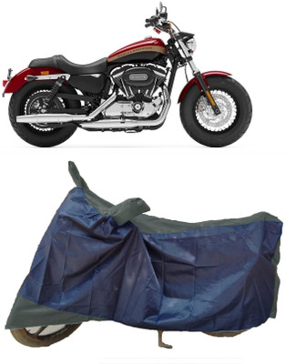 Autoprime Two Wheeler Cover for Harley Davidson(1200 Custom, Multicolor)