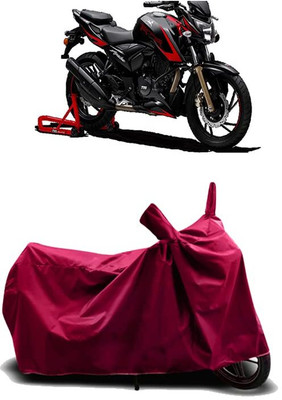 KEDIT Two Wheeler Cover for TVS(Apache RTR 310, Maroon)