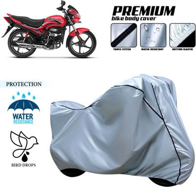 CODOKI Waterproof Two Wheeler Cover for Hero(Passion Plus, Silver)