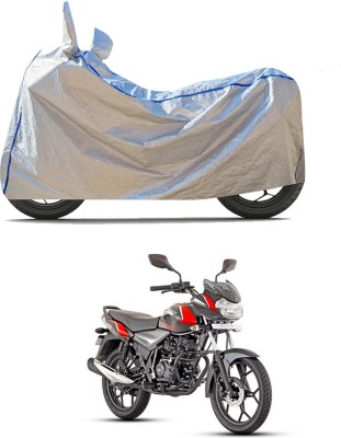 PAGORA Waterproof Two Wheeler Cover for Bajaj(Discover 110, Silver)