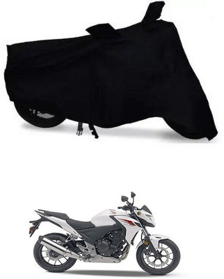 DeepShakshi AUTOMOTIVE Waterproof Two Wheeler Cover for Honda(CB500F, Black)