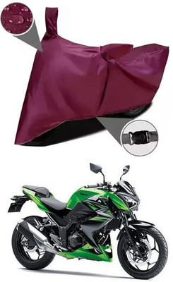 KEDIT Two Wheeler Cover for Kawasaki(Z250 BS6, Maroon)