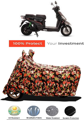 Amexride Two Wheeler Cover for Hero Electric(Electric NYX e5 BS6, Multicolor)