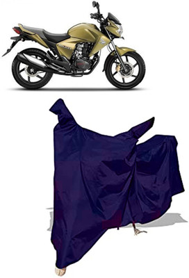 Amexride Two Wheeler Cover for Honda(Unicorn Dazzler, Blue)